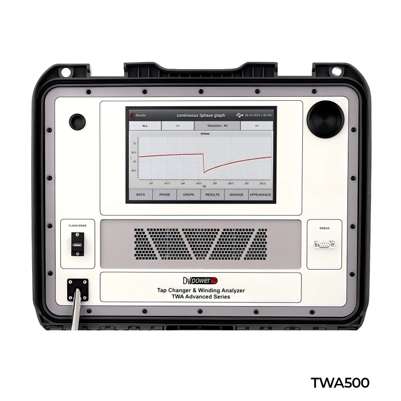瑞典DVPOWER TWA500三相變壓器有載分接開關測試儀